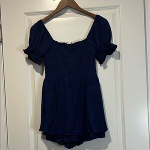 Altar'd State Christelle Puff Sleeve Romper size small
